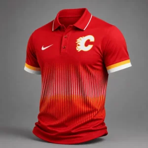 Limited Edition – Customized NHL Calgary Flames Polo Shirt