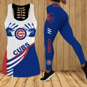 Limited Edition – Customized MLB Chicago Cubs Hollow Tank Top & Leggings Set