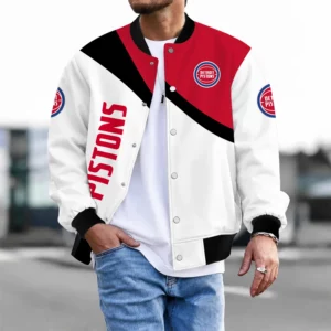 Limited Edition – Customized NBA Detroit Pistons Baseball Jacket, Satin Varsity Jacket