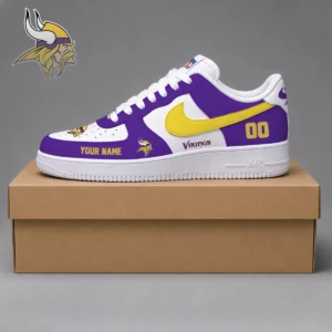 Limited Edition – Customized NFL Minnesota Vikings Af1 Shoes
