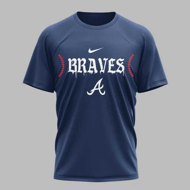 Limited Edition – Customized MLB Atlanta Braves Muticolor T-Shirt - Image 5