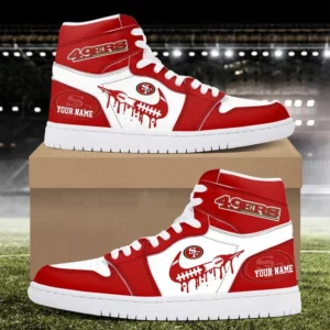Limited Edition – Customized NFL San Francisco 49Ers Air Jordan 1 Sneakers