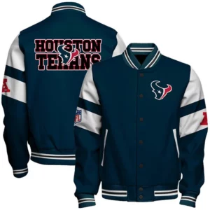 Limited Edition – Customized NFL Houston Texans Satin Varsity & Baseball Jacket