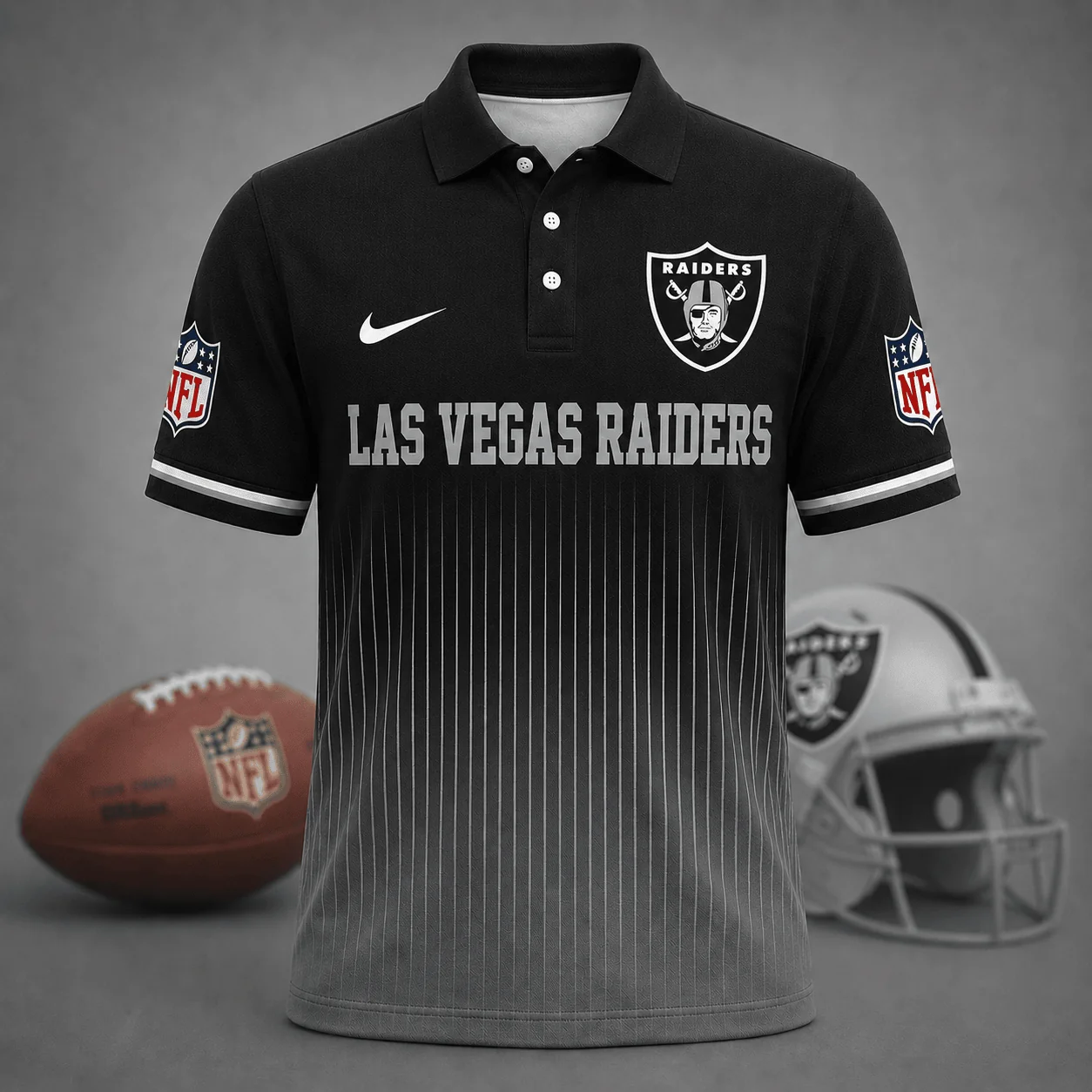 Limited Edition – Customized NFL Las Vegas Raiders Polo Shirt