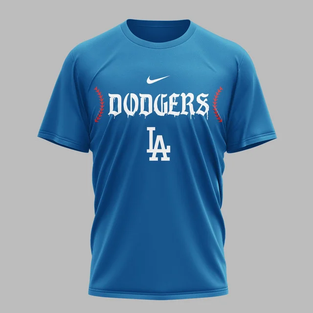 Limited Edition – Customized MLB Los Angeles Dodgers Muticolor T-Shirt - Image 6