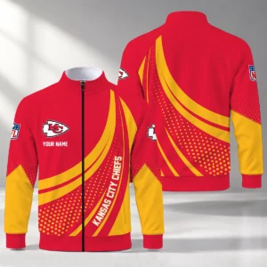 Limited Edition – Customized NFL Kansas City Chiefs Stand Collar Jacket