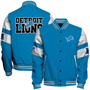 Limited Edition – Customized NFL Detroit Lions Satin Varsity & Baseball Jacket