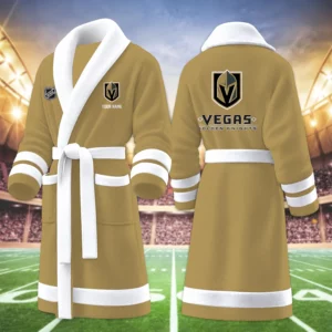 Limited Edition – Customized NHL Vegas Golden Knights Multicolor Fleece Bathrobe
