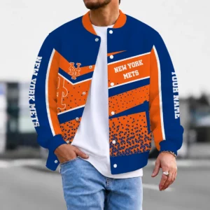 Limited Edition – Customized MLB New York Mets Satin Varsity & Baseball Jacket