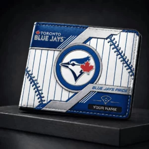 Limited Edition – Customized MLB Toronto Blue Jays Leather Wallet