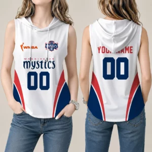 Limited Edition – Customized WNBA Washington Mystics Women’s Sleeveless Hooded Pocket Tank Top