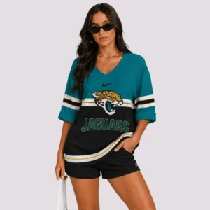 Limited Edition – Customized NFL Jacksonville Jaguars Women’s Heart V-Neck Long Sleeve Shirt