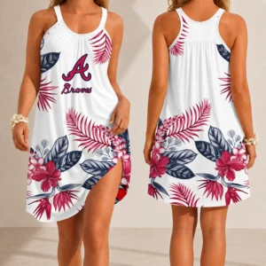 Limited Edition – Customized MLB Atlanta Braves Camisole Dress