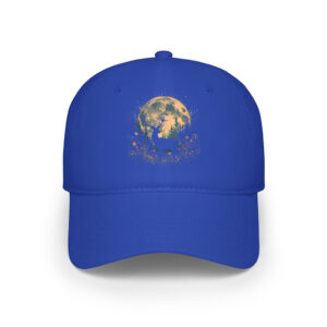 Deer Floral Full Moon Whitetail Buck Deer Flowers Cap