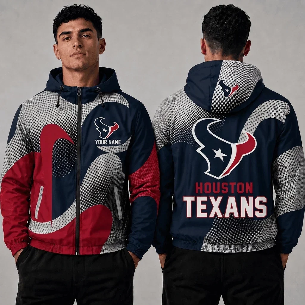 Limited Edition – Customized NFL Houston Texans Windbreaker Jacket