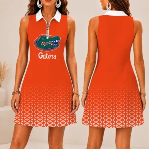 Limited Edition – Customized NCAA Florida Gators Women’s Zip Sleeveless Polo Dress