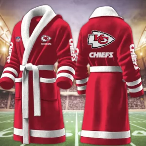 Limited Edition – Customized NFL Kansas City Chiefs Multicolor Fleece Bathrobe