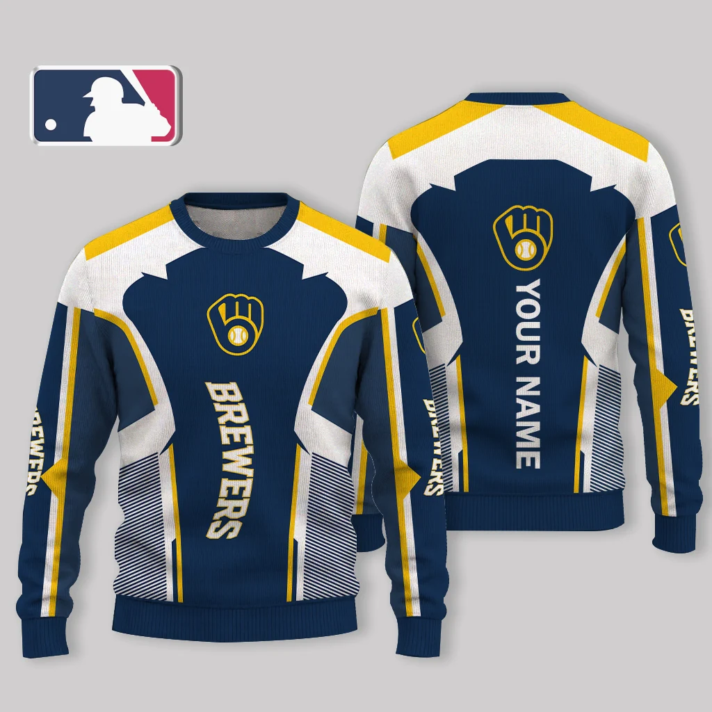 Limited Edition – Customized MLB Milwaukee Brewers Ugly Sweater