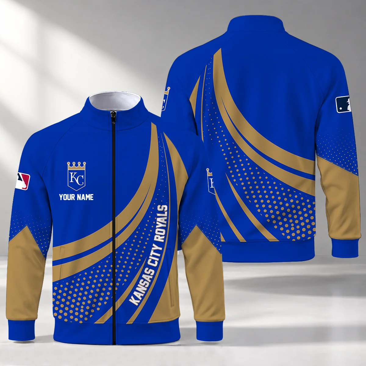 Limited Edition – Customized MLB Kansas City Royals Stand Collar Jacket