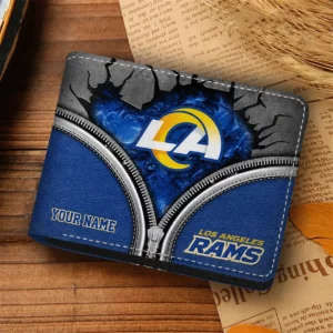 Limited Edition – Customized NFL Los Angeles Rams Leather Wallet