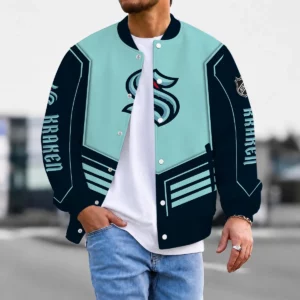 Limited Edition – Customized NHL Seattle Kraken Satin Varsity Jacket & Baseball Jacket