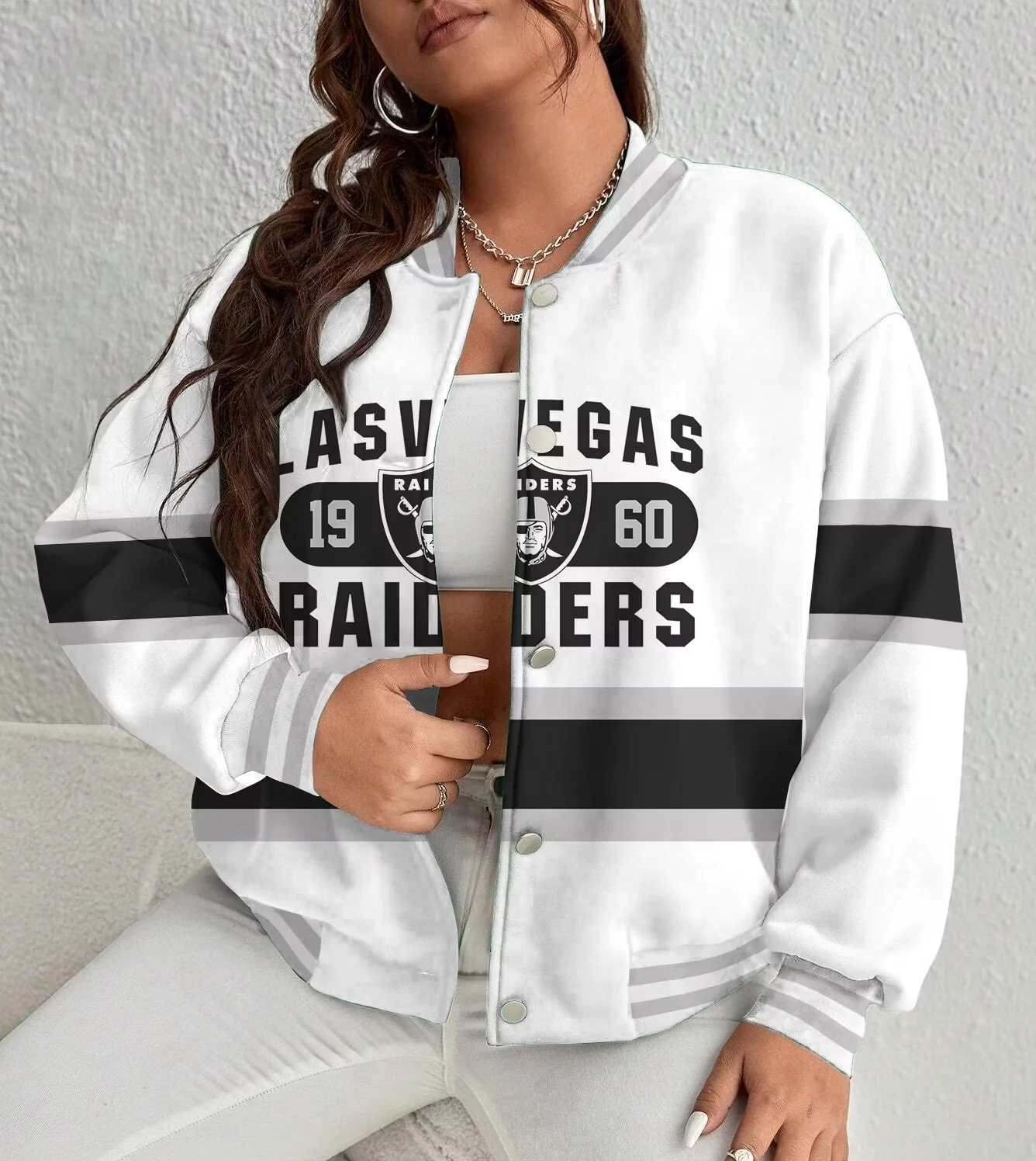 Limited Edition – Customized NFL Las Vegas Raiders Satin Varsity & Baseball Jacket