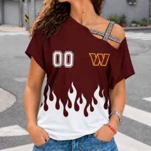 Limited Edition – Customized NFL Washington Commanders Women’s Shoulder Shirt