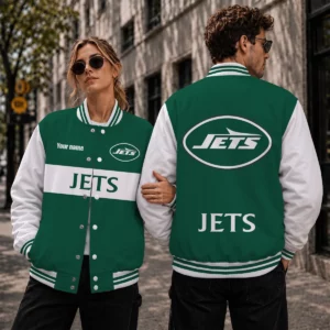Limited Edition – Customized NFL New York Jets Satin Varsity & Baseball Jacket