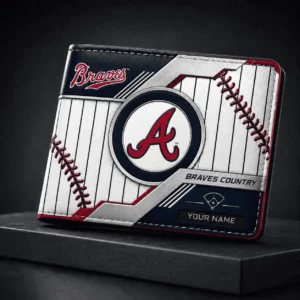 Limited Edition – Customized MLB Atlanta Braves Leather Wallet