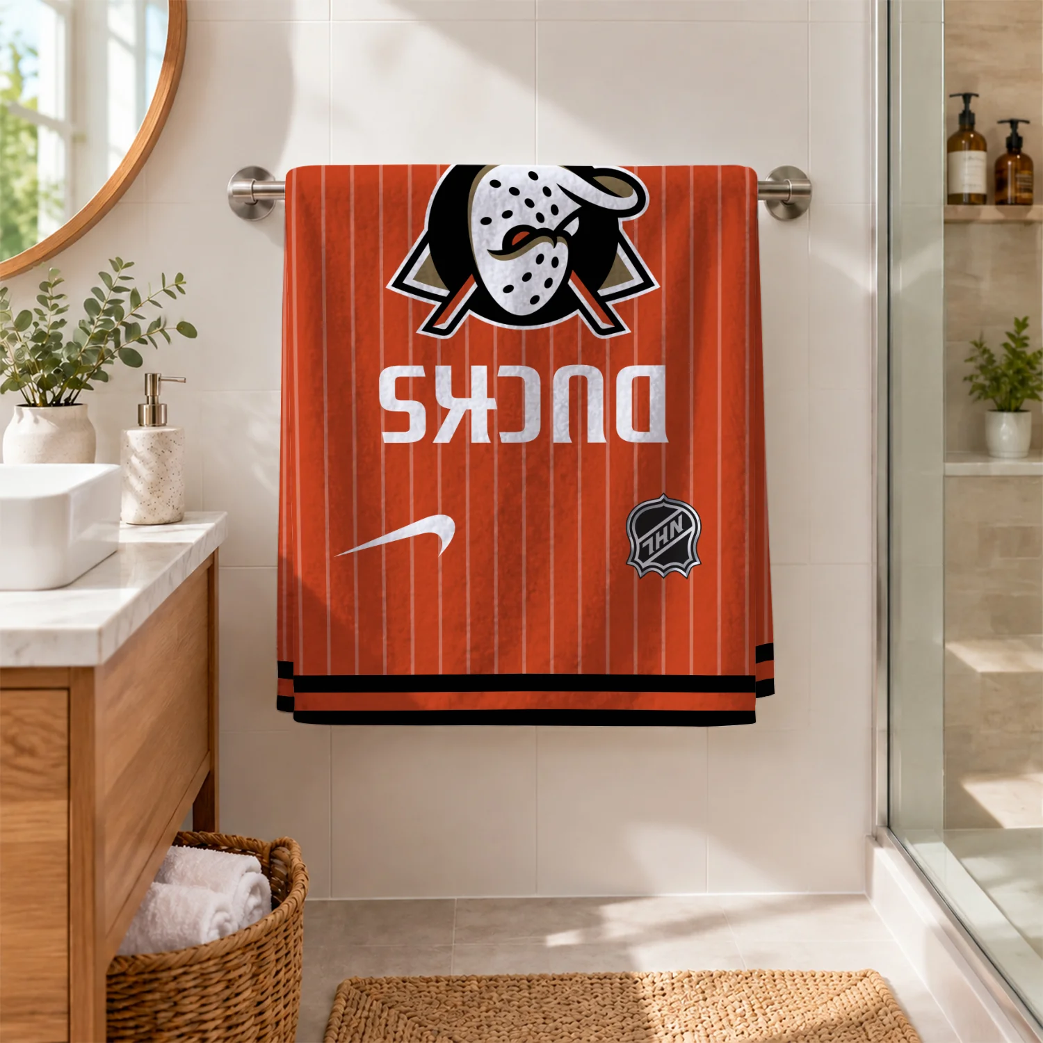 Limited Edition – Customized NHL Anaheim Ducks Beach Towel - Image 2