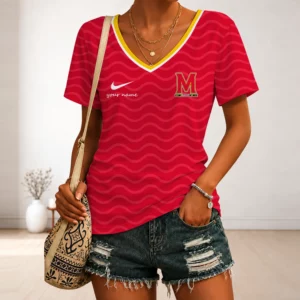 Limited Edition – Customized NCAA Maryland Terrapins Strappy V-Neck Female Shirt