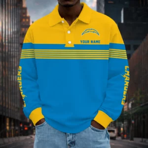 Limited Edition – Customized NFL Los Angeles Chargers Long Sleeve Polo Shirt