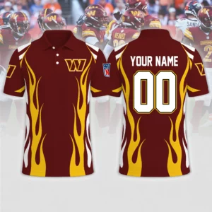 Limited Edition – Customized NFL Washington Commanders Polo Shirt