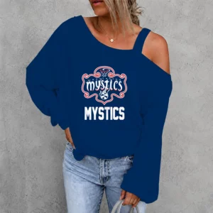 Limited Edition – Customized WNBA Washington Mystics Women’s Off-Shoulder Long Sleeve Shirt