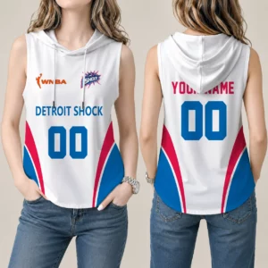 Limited Edition – Customized WNBA Detroit Shock Women’s Sleeveless Hooded Pocket Tank Top