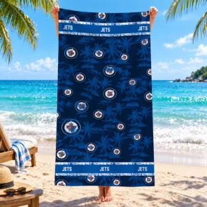 Limited Edition – Customized NHL Winnipeg Jets Beach Towel