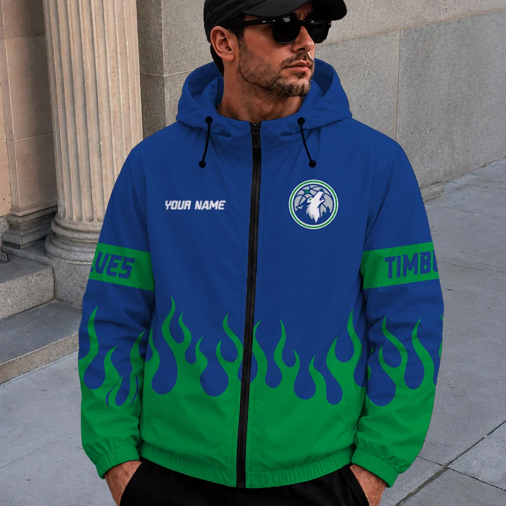 Limited Edition – Customized NBA Minnesota Timberwolves Windbreaker Jacket