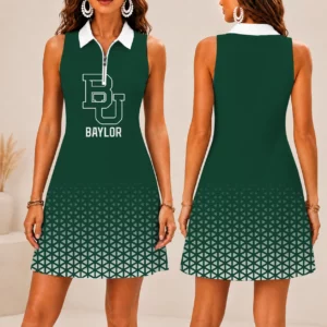 Limited Edition – Customized NCAA Baylor Bears Women’s Zip Sleeveless Polo Dress
