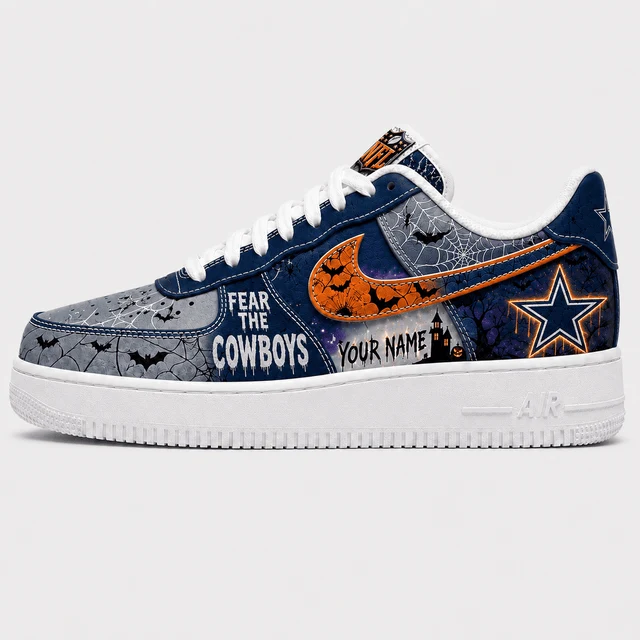 Limited Edition – Customized NFL Dallas Cowboys Halloween Air force 1 Shoes - Image 2