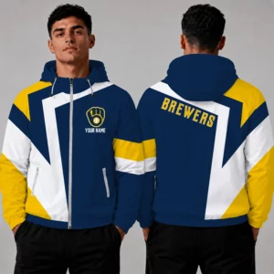 Limited Edition – Customized MLB Milwaukee Brewers Windbreaker Jacket