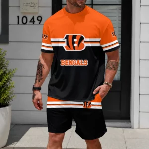 Limited Edition -customized NFL Cincinnati Bengals Unisex T-Shirt & Shorts Set