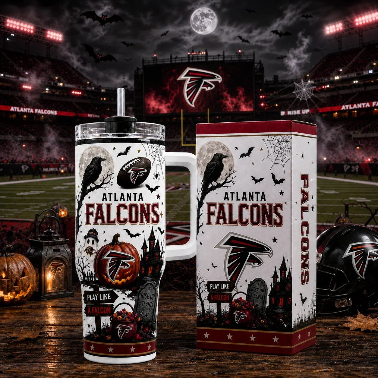 Limited Edition – Customized NFL Atlanta Falcons Halloween 40Oz Tumbler
