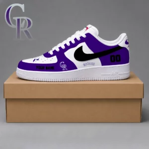 Limited Edition – Customized MLB Colorado Rockies Af1 Shoes