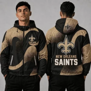 Limited Edition – Customized NFL New Orleans Saints Windbreaker Jacket