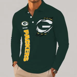 Limited Edition – Customized NFL Green Bay Packers Long Sleeve Polo Shirt