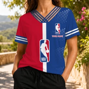 Limited Edition – Customized NBA National Basketball Association V-Neck Shirt