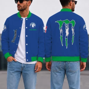 Limited Edition – Customized NBA Minnesota Timberwolves Baseball Jacket, Satin Varsity Jacket