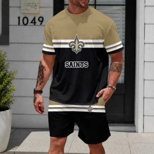 Limited Edition -customized NFL New Orleans Saints Unisex T-Shirt & Shorts Set