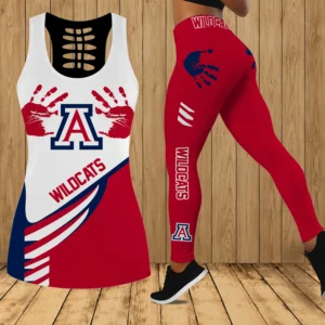 Limited Edition – Customized NCAA Arizona Wildcats Hollow Tank Top & Leggings Set