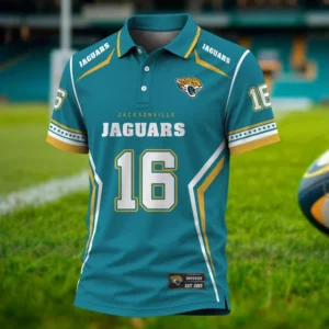Limited Edition – Customized NFL Jacksonville Jaguars Polo Shirt